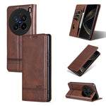 Custodia per telefono in pelle con texture di vitello magnetica AZNS, For vivo X200 Pro, For vivo Y300 Pro, For vivo S19 Pro, For vivo S19