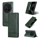 Custodia per telefono in pelle con texture di vitello magnetica AZNS, For vivo X200 Pro, For vivo Y300 Pro, For vivo S19 Pro, For vivo S19