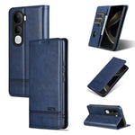 Custodia per telefono in pelle con texture di vitello magnetica AZNS, For vivo X300 E 5G, For vivo V60 Lite 5G, For vivo Y400 Pro 5G, For vivo S30 Pro mini