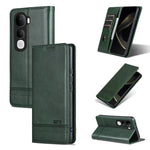 Custodia per telefono in pelle con texture di vitello magnetica AZNS, For vivo X300 E 5G, For vivo V60 Lite 5G, For vivo Y400 Pro 5G, For vivo S30 Pro mini