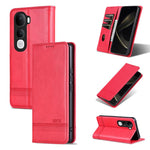 Custodia per telefono in pelle con texture di vitello magnetica AZNS, For vivo X300 E 5G, For vivo V60 Lite 5G, For vivo Y400 Pro 5G, For vivo S30 Pro mini