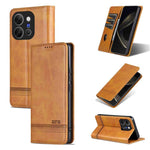 Custodia per telefono in pelle con texture di vitello magnetica AZNS, For vivo X300 E 5G, For vivo V60 Lite 5G, For vivo Y400 Pro 5G, For vivo S30 Pro mini