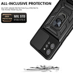 Cover fotocamera scorrevole TPU+PC per OPPO Realme C31, vivo V23 5G / S12