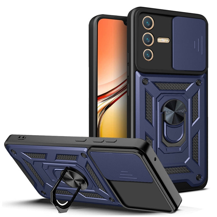 Cover fotocamera scorrevole TPU+PC per OPPO Realme C31, vivo V23 5G / S12
