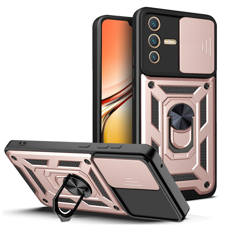Cover fotocamera scorrevole TPU+PC per OPPO Realme C31, vivo V23 5G / S12