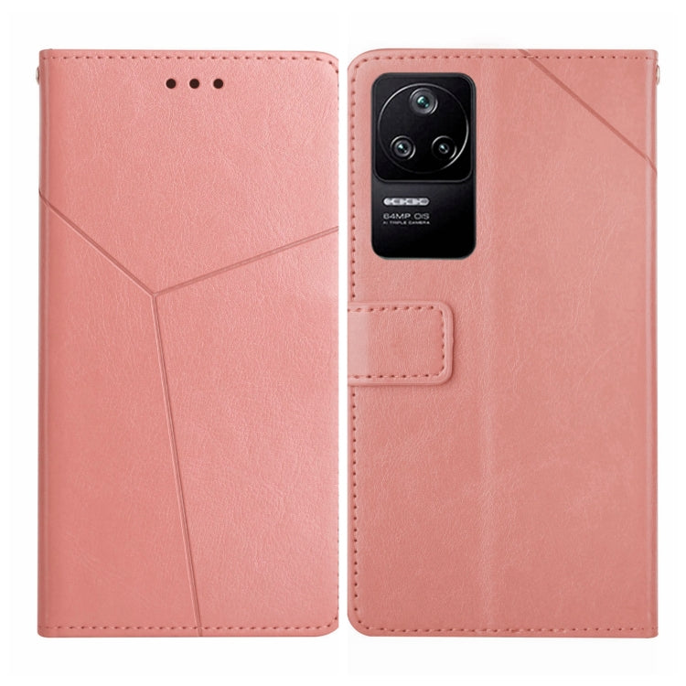 Custodia pelle flip orizzontale con cuciture a Y per Xiaomi Poco F4 5G e X4 GT