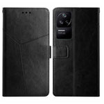 Custodia pelle flip orizzontale con cuciture a Y per Xiaomi Poco F4 5G e X4 GT