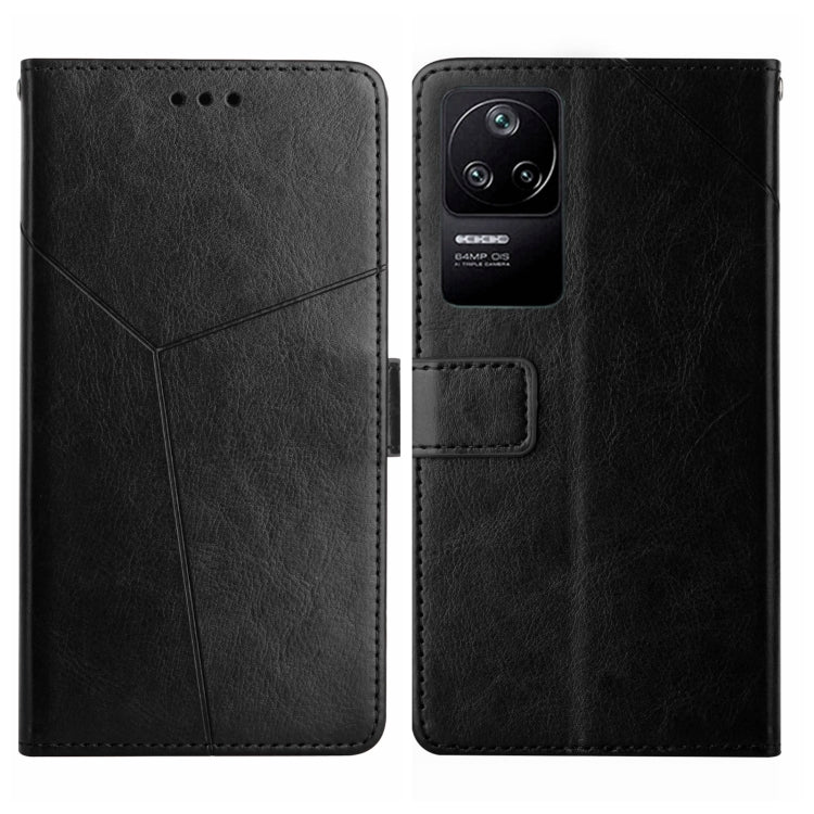 Custodia pelle flip orizzontale con cuciture a Y per Xiaomi Poco F4 5G e X4 GT