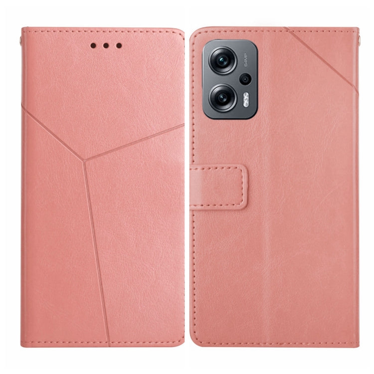 Custodia pelle flip orizzontale con cuciture a Y per Xiaomi Poco F4 5G e X4 GT