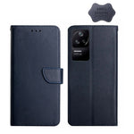 Custodia flip orizzontale in vera pelle per Xiaomi Poco F4 5G e X4 GT