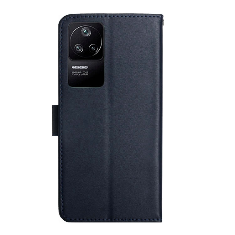 Custodia flip orizzontale in vera pelle per Xiaomi Poco F4 5G e X4 GT