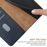 Custodia flip orizzontale in vera pelle per Xiaomi Poco F4 5G e X4 GT