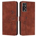 Custodia in pelle con motivo a cuore per Tecno Pova 2, Pova Neo, Spark 6
