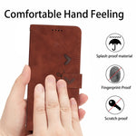 Custodia in pelle con motivo a cuore per Tecno Pova 2, Pova Neo, Spark 6
