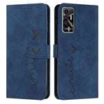Custodia in pelle con motivo a cuore per Tecno Pova 2, Pova Neo, Spark 6