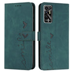 Custodia in pelle con motivo a cuore per Tecno Pova 2, Pova Neo, Spark 6