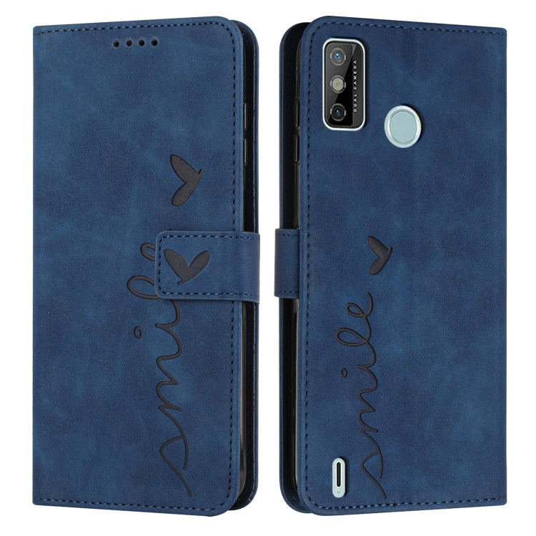 Custodia in pelle con motivo a cuore per Tecno Pova 2, Pova Neo, Spark 6