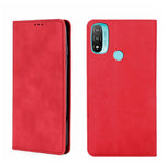 Custodia in pelle con vibrazione orizzontale magnetica per Motorola Moto E20 e