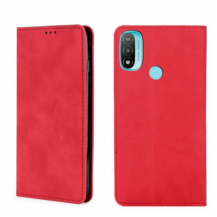 Custodia in pelle con vibrazione orizzontale magnetica per Motorola Moto E20 e