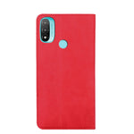 Custodia in pelle con vibrazione orizzontale magnetica per Motorola Moto E20 e