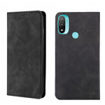 Custodia in pelle con vibrazione orizzontale magnetica per Motorola Moto E20 e