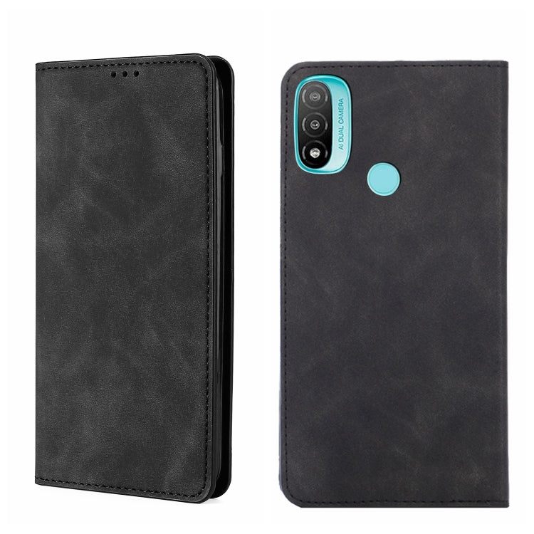 Custodia in pelle con vibrazione orizzontale magnetica per Motorola Moto E20 e