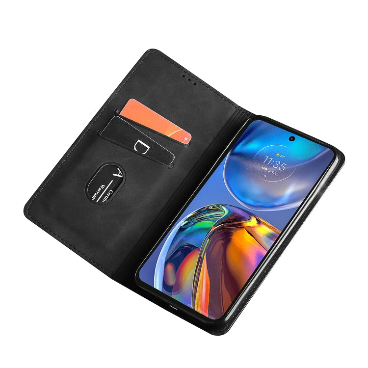 Custodia in pelle con vibrazione orizzontale magnetica per Motorola Moto E20 e
