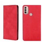 Custodia in pelle con vibrazione orizzontale magnetica per Motorola Moto E20 e