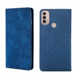 Custodia in pelle con vibrazione orizzontale magnetica per Motorola Moto E20 e