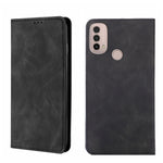 Custodia in pelle con vibrazione orizzontale magnetica per Motorola Moto E20 e