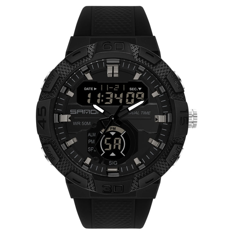 SANDA 3087 Orologio elettronico impermeabile doppio display