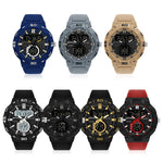 SANDA 3087 Orologio elettronico impermeabile doppio display
