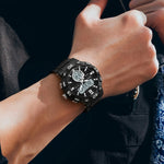 SANDA 3087 Orologio elettronico impermeabile doppio display