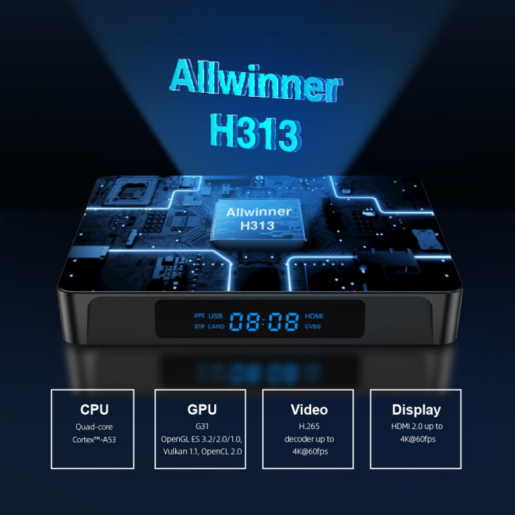 TV Box X96Q PRO Android 10, 1 GB RAM, 8 GB e uscita 4K - immagine 4