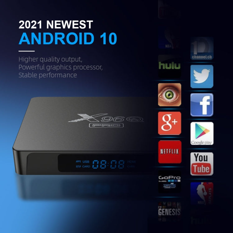 TV Box X96Q PRO Android 10, 1 GB RAM, 8 GB e uscita 4K - immagine 6