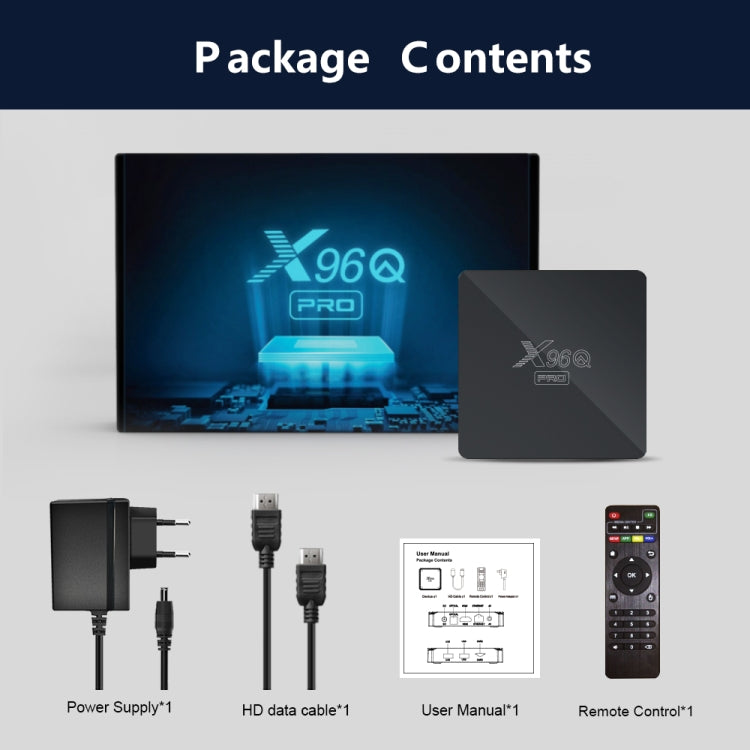 TV Box X96Q PRO Android 10, 1 GB RAM, 8 GB e uscita 4K - immagine 11