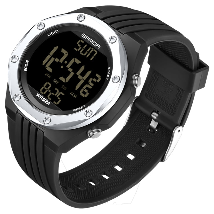 SANDA 6093 Orologio digitale luminoso impermeabile 50m