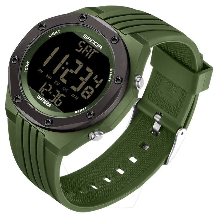 SANDA 6093 Orologio digitale luminoso impermeabile 50m