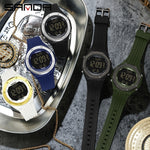 SANDA 6093 Orologio digitale luminoso impermeabile 50m