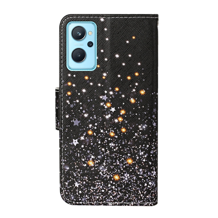 Custodia in pelle con motivo colorato per Realme 9i