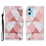 Custodia in pelle con motivo colorato per Realme 9i