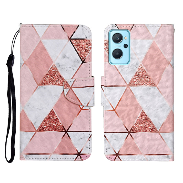 Custodia in pelle con motivo colorato per Realme 9i
