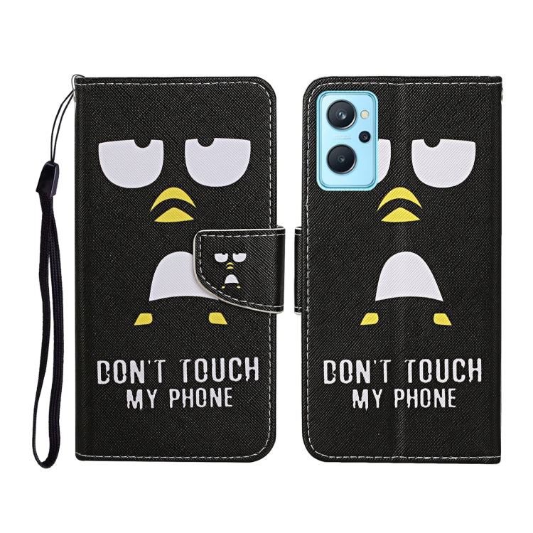 Custodia in pelle con motivo colorato per Realme 9i