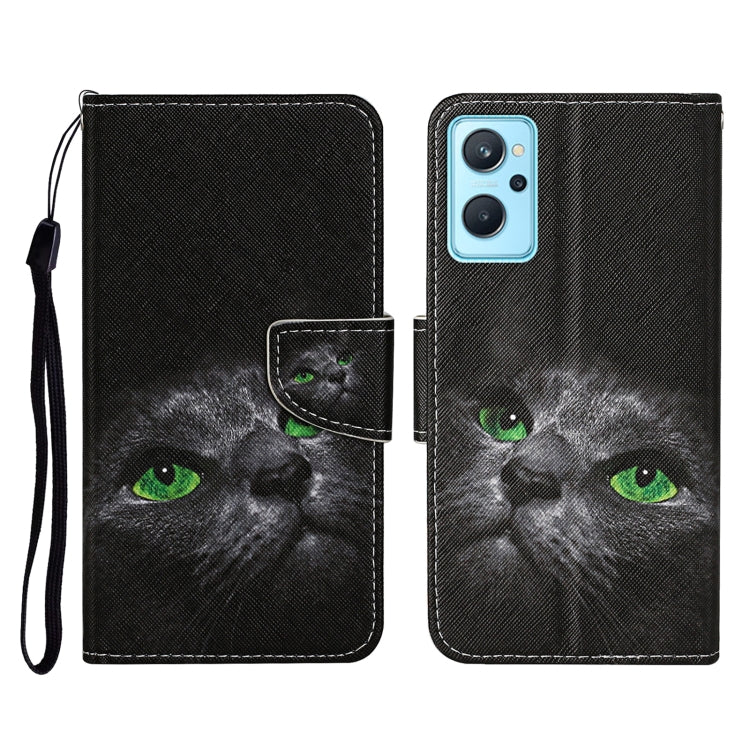 Custodia in pelle con motivo colorato per Realme 9i