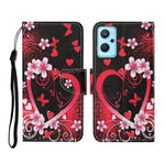 Custodia in pelle con motivo colorato per Realme 9i