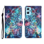 Custodia in pelle con motivo colorato per Realme 9i