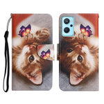 Custodia in pelle con motivo colorato per Realme 9i