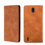 Custodia pelle con vibrazione orizzontale magnetica per Nokia C01 Plus, C21 e