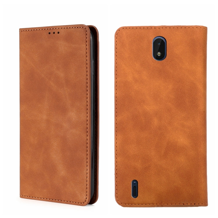 Custodia pelle con vibrazione orizzontale magnetica per Nokia C01 Plus, C21 e