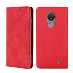 Custodia pelle con vibrazione orizzontale magnetica per Nokia C01 Plus, C21 e